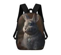 sinyumoney Royal Bunny Necklace Mochila Escolar Informal Para El Día A Día, Para La Escuela, El Trabajo Y Los Viajes Para Niñas Y Adolescentes 17inch