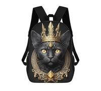 sinyumoney Royal Cat Portrait-6 Mochilas Para Niños Y Estudiantes, Mochilas Escolares Impresas En 3D, Mochilas Para Estudiantes De Primaria Y Secundaria Para Niños Y Niñas 17inch