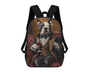 sinyumoney Royal Dog in Luxury Attire Mochila Escolar Ligera Mochila Escolar De Día Mochila Para Libros Para La Universidad Para Acampar Aventuras Al Aire Libre Y Viajes Diarios 17inch