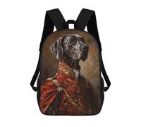 sinyumoney Royal Dog Portrait Artwork Mochila De Viaje Resistente Al Agua, Bolsa Para Computadora Para Adolescentes, Niñas, Niños, Mujeres Y Hombres 17inch