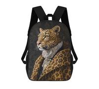sinyumoney Royal Leopard Portrait Mochila Escolar, Mochila De Viaje Para La Universidad, Mochilas Para Niñas Y Adolescentes 17inch