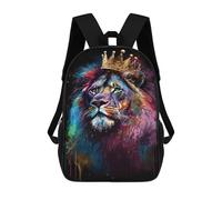 sinyumoney Royal Lion Art Print Mochila Escolar Grande Resistente Al Agua Para Portátil Para Adolescentes, Niñas, Niños, Mujeres Y Hombres 17inch