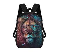 sinyumoney Royal Lion Glasses Art Print 17inch Mochilas Escolares Impresas En 3D, Mochilas Escolares De Moda Para Niños De Primaria Y Secundaria