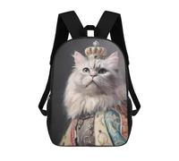 sinyumoney Royal Persian Cat Art Print Mochila De Viaje Para La Universidad, Mochilas Para Adolescentes, Chicas, Chicos, Mujeres Y Hombres 17inch