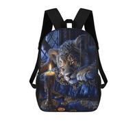 sinyumoney Royal Tiger Cub Crowned Mochilas Escolares Mochila Escolar Ligera Mochila De Día Mochila Escolar Para La Universidad Para Niños/Niñas/Adolescentes 17inch