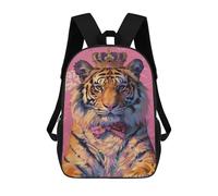sinyumoney Royal Tiger Fashion Poster Mochilas Escolares Para La Escuela Secundaria, Preparatoria, Universidad Y Viajes Para Niños/niñas/adolescentes 17inch