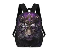 sinyumoney Royal Tiger Majesty Mochila Escolar Impresa En 3D Mochila Escolar De Moda Para Niños Mochilas Para Niños Estudiantes De Secundaria 17inch