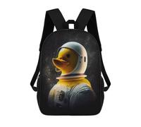 sinyumoney Rubber Duck Astronaut Bath Mochilas Infantiles Impresas En 3D Para Niños, Mochilas Escolares De Moda, Mochilas De Viaje, Mochilas Escolares Para Niños De Primaria 17inch