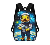 sinyumoney Rubber Duck Astronaut Mochila Escolar Mochila Para Niñas Y Niños Mochilas De Gran Capacidad Mochilas Ligeras Para Niños Y Estudiantes 17inch