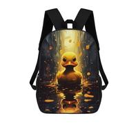 sinyumoney Rubber Duck Bath Duck Mochila Escolar Para Niños, Mochila Escolar De Gran Capacidad Para Niños, Mochila Escolar 3D, Regalos Para Niños 17inch