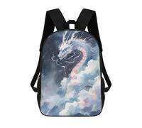 Sinyumoney Ruler Of The Universo Mochila Escolar Niños Moda Y Casual Mochila Impresa 3D Para Chico, Mochila Grande, Dragón Stormy, 17"
