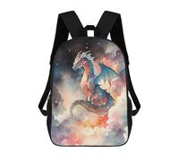 Sinyumoney Ruler Of The Universo Mochila Escolar Niños Moda Y Casual Mochila Impresa 3D Para Chico, Mochila Grande, Stralar Dragón, 17"