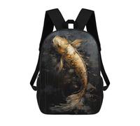 sinyumoney Russian Blue Cat in Flames Mochila Para Niños Y Adolescentes, Mochilas Para Niñas Mochilas Para Niños Pequeños, Bolsas De Libros Para La Escuela Primaria Y La Universidad, Koi Enchanted