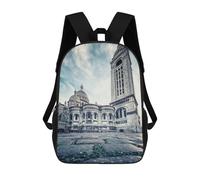 sinyumoney Sacre Coeur Basilica Mochila Escolar Impresa En 3D Para Niños 17inch Mochilas Para Niños Y Niñas, Mochilas Escolares Para Niños, Mochilas De Viaje