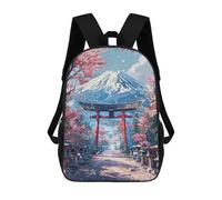 sinyumoney Sacred Sakura Path to Fuji Mochila Escolar Mochila Para Niñas Y Niños Mochilas De Gran Capacidad Mochilas Ligeras Para Niños Y Estudiantes 17inch