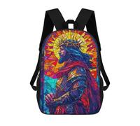 sinyumoney Sacred Stained Glass Mochilas Escolares Para La Escuela Secundaria, Preparatoria, Universidad Y Viajes Para Hombres, Mujeres Y Adolescentes 17inch