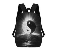 sinyumoney Sacred Yin And Yang Mochila Escolar Para Niñas Mochila Impermeable Mochila Informal De Día Mochila Ligera Para Niño Y Niña Mochila Escolar 17inch