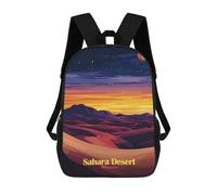 sinyumoney Sahara Desert Sunset Mochilas Para Niños Mochila Escolar Mochila Escolar Impresa En 3D Para Niños Estudiantes De Primaria Y Secundaria 17inch