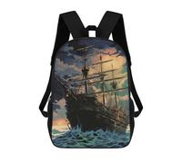 sinyumoney Sailing Into The Night Mochilas Impresas En 3D Para Niños, Mochila Escolar, Mochila Informal Para Exteriores, Mochila Informal De Moda Para Niños, Lindas Bolsas De Viaje 17inch