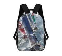 sinyumoney Sails Of The Pacific Mochila Escolar Impermeable Para Ordenador, Ideal Para El Campus, Actividades Al Aire Libre, Viajes Y Deportes 17inch