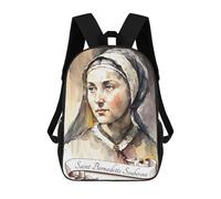 sinyumoney Saint Bernadette Soubirous Mochila Escolar Grande Resistente Al Agua Para Portátil Para Niños/niñas/adolescentes 17inch