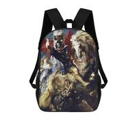 sinyumoney Saint George And Dragon Mochila Ligera Para Aeropuerto, Estudiantes Universitarios, Niñas, Niños Y Adolescentes 17inch