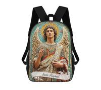 Sinyumoney Saint Michael Archangel Mochila Infantil Moda Y Divertida Mochila Para Niños Y Adolescentes, Bolsa De Escuela Impresa 3D Para Niños, San Rafael Arcángel, 17"