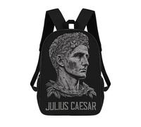 Sinyumoney Saint Michael Archangel Mochila Infantil Moda Y Divertida Mochila Para Niños Y Adolescentes, Bolsa De Escuela Impresa 3D Para Niños, Julius Caesar, 17"