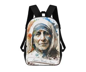 sinyumoney Saint Mother Teresa India Mochila Ligera Para La Escuela, Mochila Escolar, Mochila Para La Universidad Para Niñas Y Adolescentes 17inch