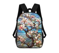 sinyumoney Sakura Bloom Japanese Art Mochilas Para Niños Mochila Escolar De Moda Mochila Escolar Impresa En 3D Para Niños Estudiantes De Primaria Y Secundaria 17inch