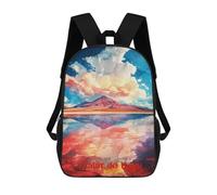 sinyumoney Salar De Uyuni Art Mochilas Impresas En 3D 17inch Mochila Escolar Infantil Para Exteriores, Mochila Informal De Día, Bolsas De Viaje Informales Para Estudiantes De Secundaria