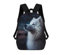 sinyumoney Samoyed Dog Mochila Escolar Infantil Impresa En 3D Para Niños, Mochilas De Viaje De Alta Capacidad, Bolsas Para Libros, Mochila Escolar Infantil 17inch