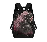 sinyumoney Samurai Warrior Art Print-2 Mochila Escolar Impresa En 3D 17inch Mochilas De Moda Para Niños, Mochilas Escolares Para Niños De Primaria Y Secundaria