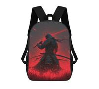 sinyumoney Samurai Warrior with Red Sword Mochila Escolar Impresa En 3D 17inch Mochilas De Moda Para Niños, Mochilas Escolares Para Niños De Primaria Y Secundaria