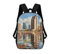 sinyumoney San Diego Beauty USA Mochila Escolar Para Niños Con Impresión 3D, Mochila Moderna Para Niños Y Niñas, Mochila Informal Para Estudiantes. 17inch
