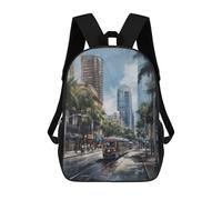 sinyumoney San Diego Charm USA Mochila Infantil De Moda Divertida Mochila Escolar Para Niños Y Adolescentes Con Impresión 3D Para Niños 17inch