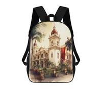 sinyumoney San Francisco Monastery Mochila Escolar Mochila Para Niñas Y Niños Mochilas De Gran Capacidad Mochilas Ligeras Para Niños Y Estudiantes 17inch
