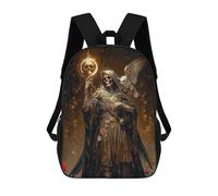 sinyumoney Santa Muerte, Death As A Sorcerer Mochila Escolar Impresa En 3D Mochilas Informales Para Niños Mochila Escolar Impresa En 3D Para Niños De Primaria Y Secundaria 17inch