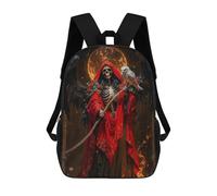 sinyumoney Santa Muerte with Owl Mochila Escolar Informal Para El Día A Día, Para La Escuela, El Trabajo Y Los Viajes Para Hombres Y Mujeres 17inch