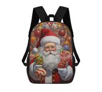 sinyumoney Santa's Sweet Shop Mochila Escolar Impresa En 3D Para Niños, Mochila Escolar, Mochilas De Viaje, Bolso Informal De Moda Para Niños Y Estudiantes 17inch
