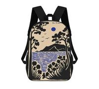 sinyumoney São Vicente, Portugal Landscape Art Mochilas Escolares, Mochilas Para Portátil, Mochilas Para Camping, Aventuras Al Aire Libre Y Viajes Diarios 17inch