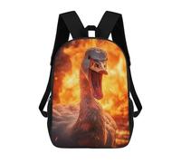 sinyumoney Savage Angry Goose Fire Mochilas Infantiles Impresas En 3D Para Niños. Mochilas De Viaje De Moda Para Niños. Mochila Escolar Para Estudiantes De Primaria Y Secundaria.