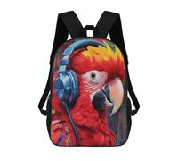 sinyumoney Scarlet Macaw Mochilas Para Niños Mochila Escolar Mochila Escolar Impresa En 3D Para Niños Estudiantes De Primaria Y Secundaria 17inch