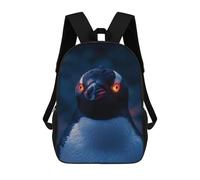 sinyumoney Scary Cute Penguin Fantasy Mochila Escolar Secundaria Informal Para Viajes, Bolsos Escolares Para Adolescentes, Chicas, Chicos, Mujeres Y Hombres 17inch