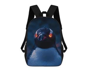 sinyumoney Scary Cute Penguin Fantasy Mochila Escolar Secundaria Informal Para Viajes, Bolsos Escolares Para Adolescentes, Chicas, Chicos, Mujeres Y Hombres 17inch