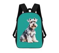 sinyumoney Schnauzer Dog Animal Art Mochilas De Moda Impresas En 3D 17inch Mochila Escolar Informal Para Niños De Primaria Y Secundaria