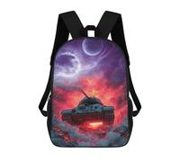 sinyumoney Sci-Fi Tank Battle Scene Mochila Escolar De Moda, Mochila Para Material Escolar, Mochila Impermeable Informal Para Acampar, Aventuras Al Aire Libre Y Viajes Diarios 17inch