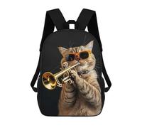 sinyumoney Scottish Fold Trumpet Mochila Escolar Para Niños, Mochila Escolar De Gran Capacidad Para Niños, Mochila Escolar 3D, Regalos Para Niños 17inch