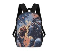 sinyumoney Screaming Figure with Cupcake Mochila Escolar Mochilas Escolares Para Niñas Y Niños Mochila Con Bolsillo Mochila Escolar De Moda Mochila Infantil 17inch