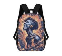 sinyumoney Screaming Woman Mochila Infantil, Mochila Escolar Para Niños, Mochila Escolar Infantil Con Estampado 3D De Dibujos Animados, Mochila De Gran Capacidad Para Niños Y Niñas 17inch